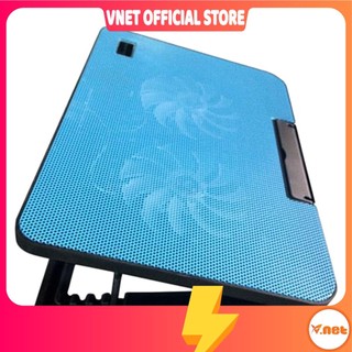 Đế Giá Đỡ Quạt Tản Nhiệt Cho Laptop N99 N19 Đế tản nhiệt 2 fan chạy êm, hút mạnh làm mát cực nhanh