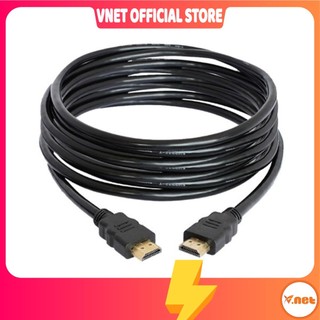 Dây HDMI tròn đen 10M 15M 20M 25M 30M 7.0 chất lượng cao siêu nét chuẩn Full HD 1080P ADOO