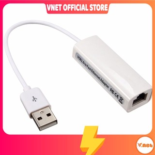 Usb lan có dây trắng chuyển đổi từ cổng usb ra mạng bảo hành 06 tháng