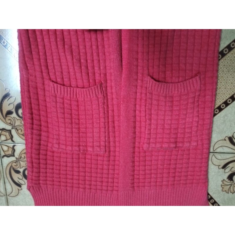 Pass/Thanh lý CARDIGAN ĐỎ len siêu mềm
