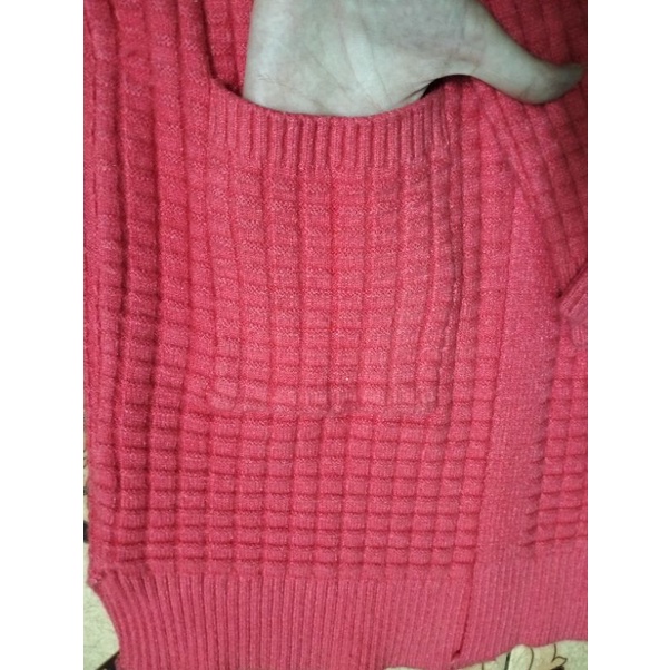 Pass/Thanh lý CARDIGAN ĐỎ len siêu mềm