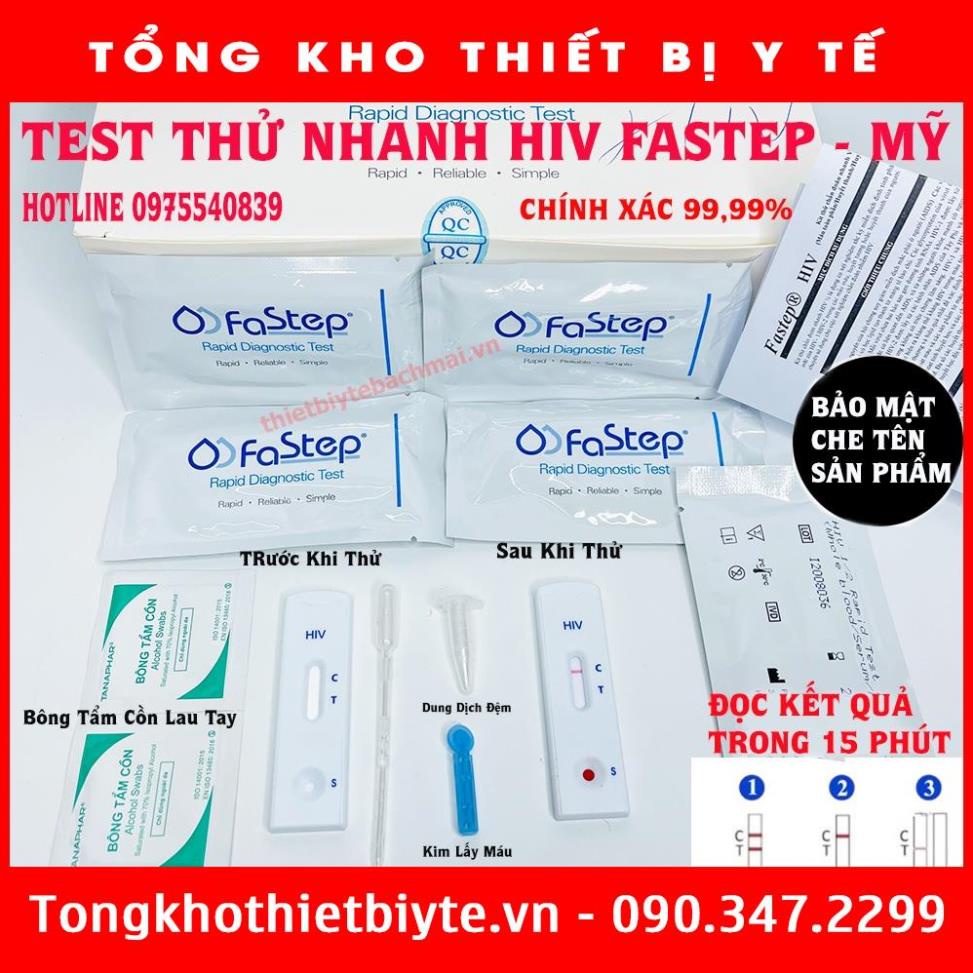 [ Video HDSD] Bộ Que Thử Nhanh HIV Tại Nhà FASTEP Mỹ ***Tongkhothietbiyte.vn***