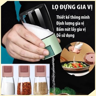 Lọ Đựng Gia Vị Có Nút Bấm - Hũ Đựng Gia Vị, Muối Tiêu, Muối Chống Ẩm - Lọ Đựng Muối Tiêu - TESOVN