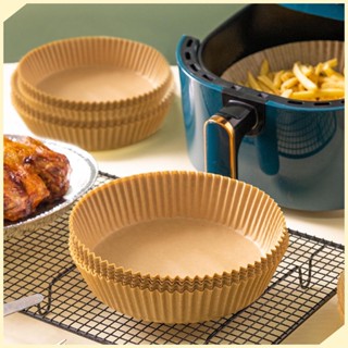 Vỉ 50 Miếng Giấy Lót Nồi Chiên Không Dầu, Lò Vi Sóng - Khay Giấy Nến Vàng Đựng Thức Ăn, Thực Phẩm Chống Dính Nồi-TESOVN