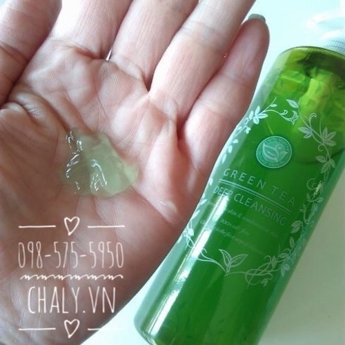 Gel tẩy trang trà xanh Santa Marche Green Tea Deep Cleansing 400ml Nhật