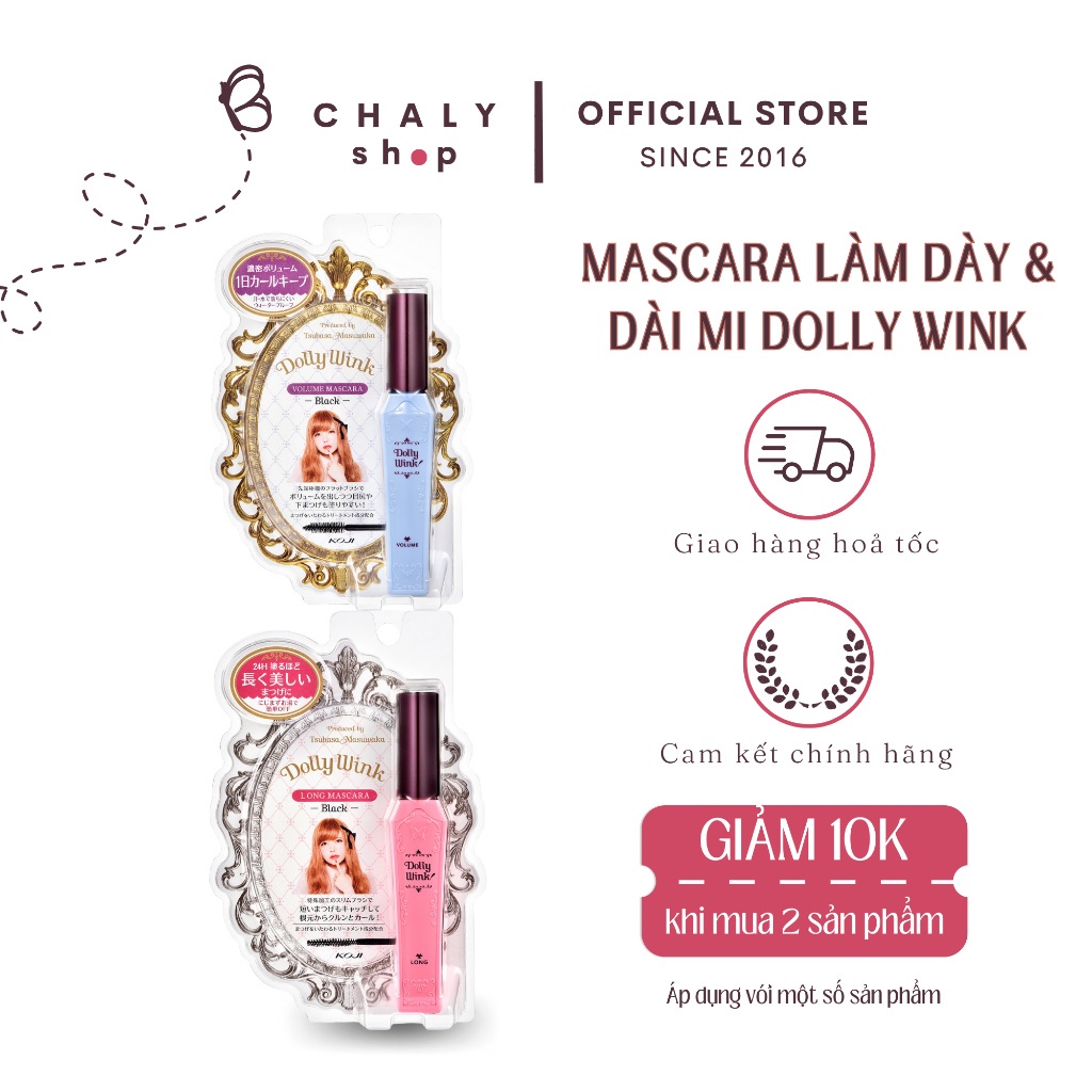 Mascara Dolly Wink Koji làm dày và dài mi Nhật mẫu mới