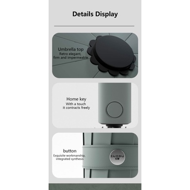 XIAOMI Mới Dù Gấp Tự Động Có Đèn led Chống Gió Kích Thước Lớn Cho Nam Và Nữ