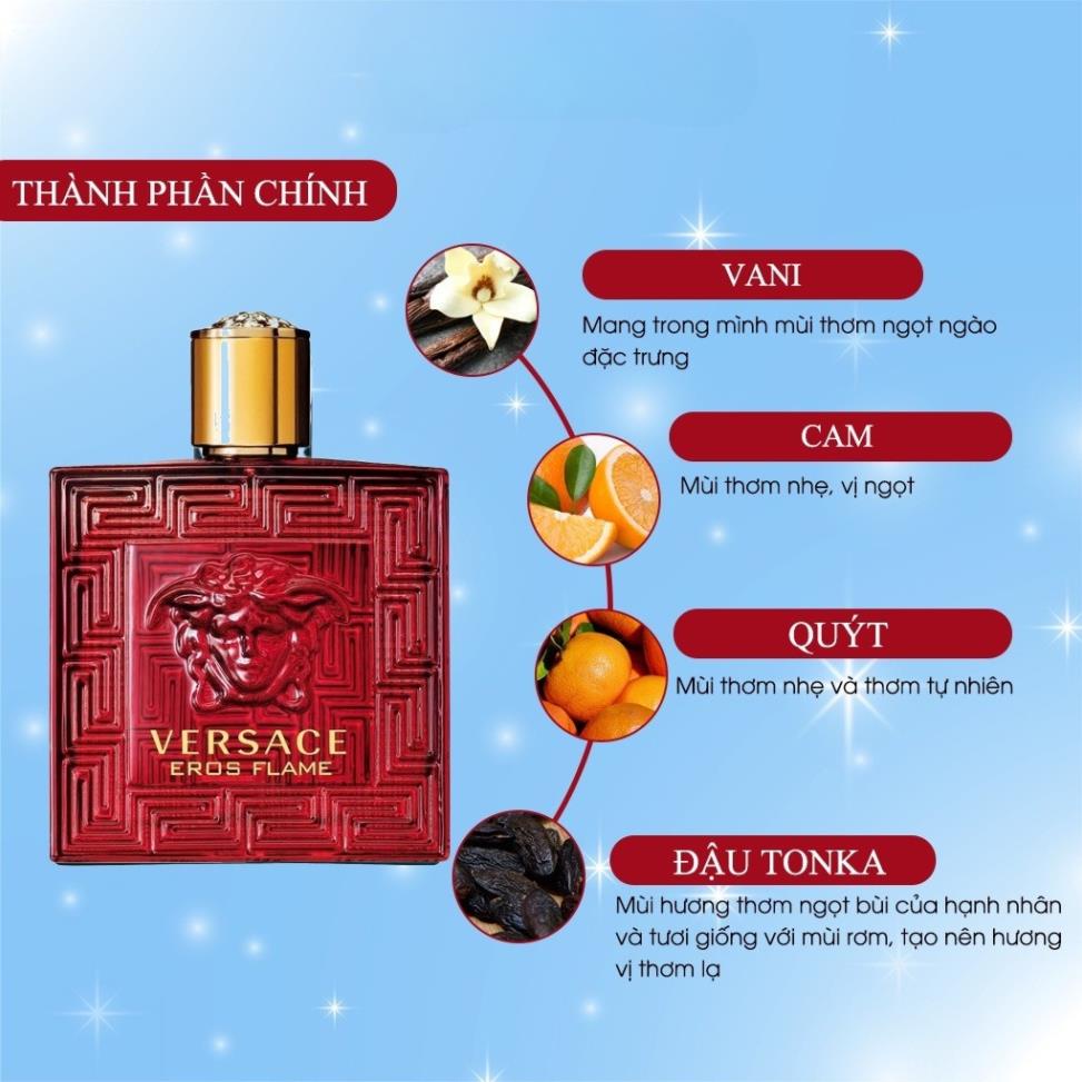 Nước Hoa Nam Versace Eros bản EDT dung tích 100ml - Dầu thơm nam tính lưu hương lâu hương thơm quyến rũ