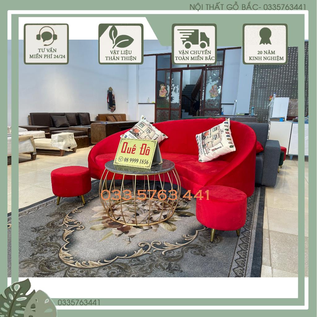 Bộ ghế sofa kiểu dáng trái chuối phù hợp phòng ngủ, spa, màu sắc và kích thước đa dạng, phù hợp mọi không gian
