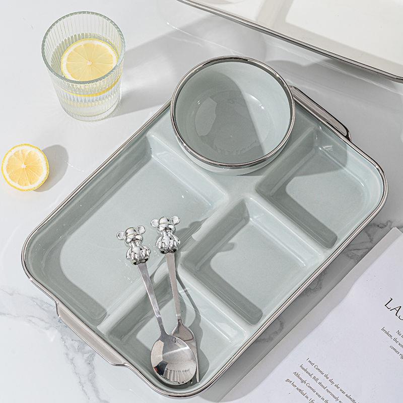 Đĩa Ăn Nhiều Ngăn Nhẹ Sang Trọng Dành Cho Người Lớn