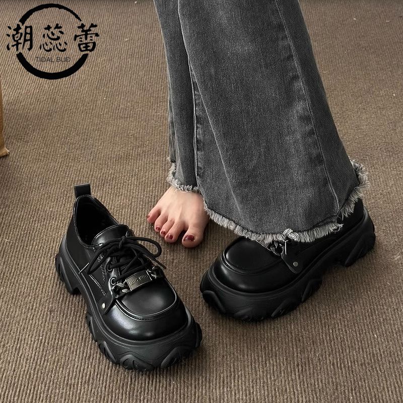 Mới Giày Lười Da Đế Dày Thời Trang Dành Cho Nữ