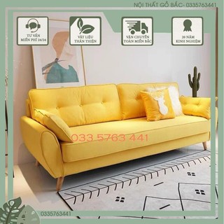 SALE Ghế sofa khung gỗ tự nhiên bọc đệm vải kiểu dáng hiện đại - dễ dàng vệ sinh - sử dụng vật liệu cao cấp !