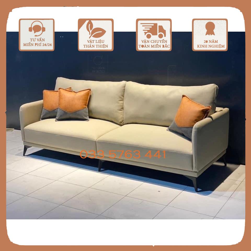 Ghế sofa bọc đệm nỉ da kiểu dáng tay U khung gỗ tự nhiên màu sắc phong phú - giá gốc tại xưởng