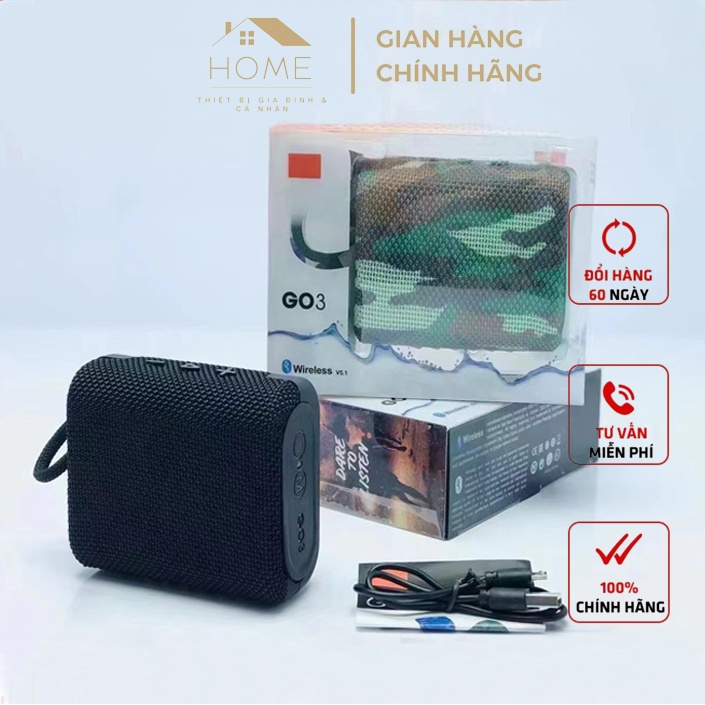 Loa Bluetooth Go 3 - Nhiều Màu - Loa Du Lịch-Treking Bảo Hành 12 Tháng