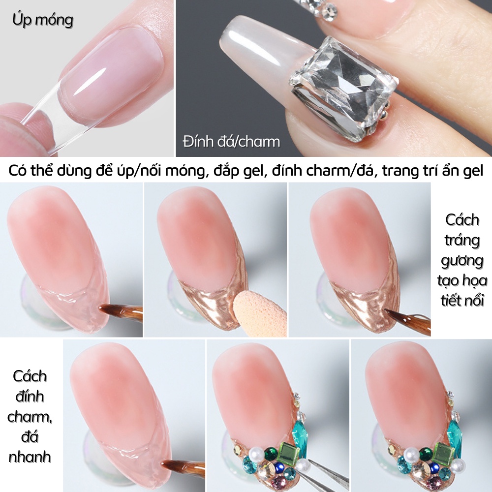 Gel QS vẽ nổi trang trí móng NGHI THẢO