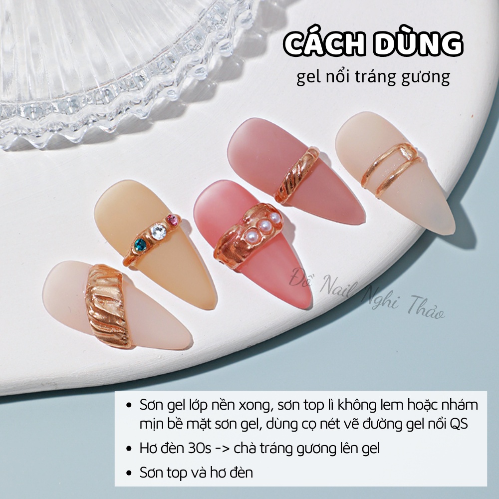 Gel QS vẽ nổi trang trí móng NGHI THẢO