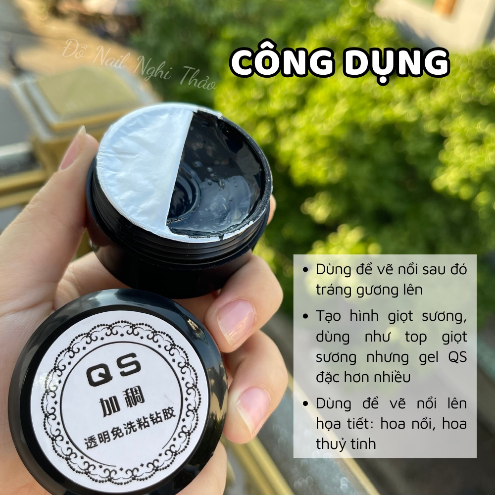 Gel QS vẽ nổi trang trí móng NGHI THẢO