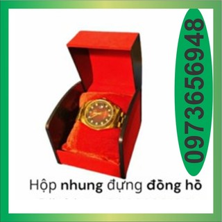 Hộp Đựng Đồng Hồ Nhung Đỏ