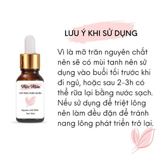 Mỡ trăn nguyên chất giúp triệt lông