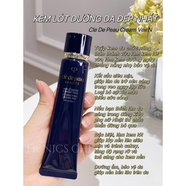 Kem lót dưỡng da Cle De Peau Correcting Cream Veil 37ml