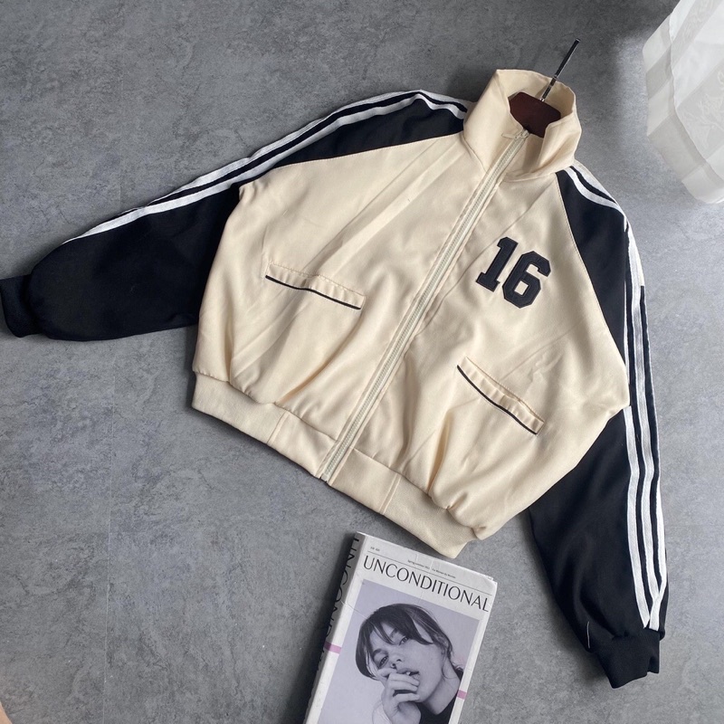 Áo khoác bomber 2 lớp thêu chữ cất sieu đẹp