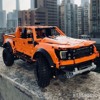 Khối xây dựng Leg off-road Ford Raptor F150 lắp ráp cậu bé bán tải điều khiển từ xa khó lắp ráp xe