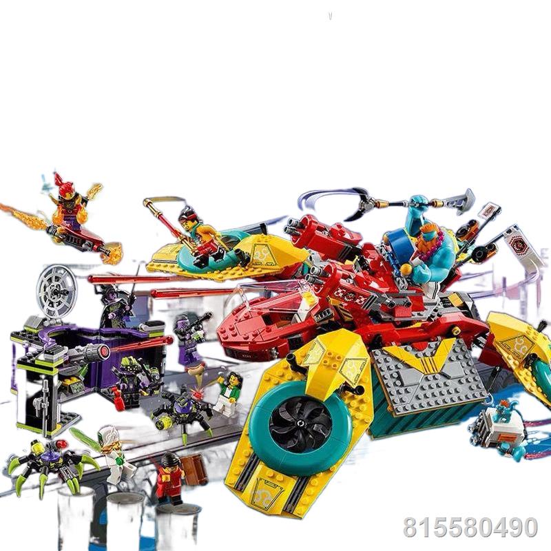 Tương thích với LEGO 80023 Ngộ Không Kid Máy Bay Chiến Đấu Máy Bay Xếp Hình Lắp Ráp Trung Quốc Khối Xây Dựng Đồ Chơi Bé