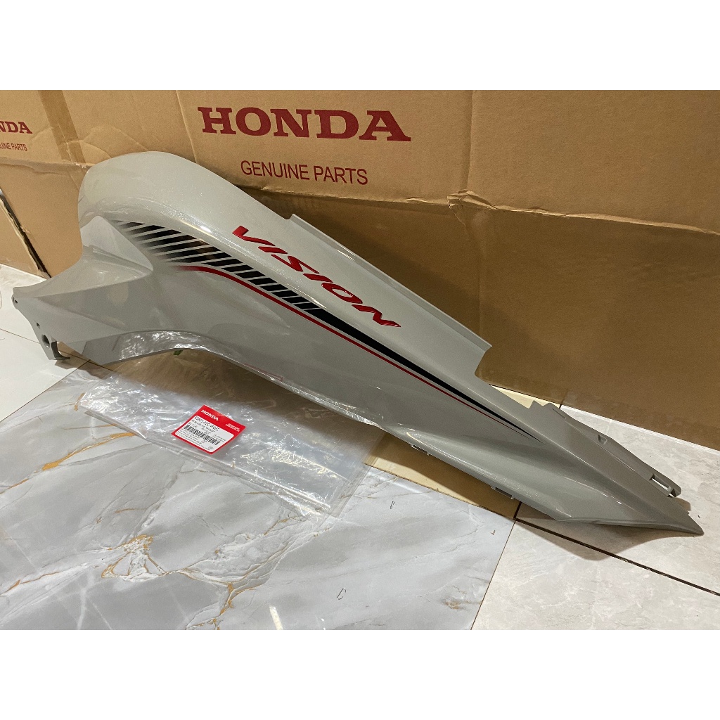 Bộ ốp sườn bên trái | ốp thân Vision  màu Xám xi măng *NHC60P* chính hãng Honda