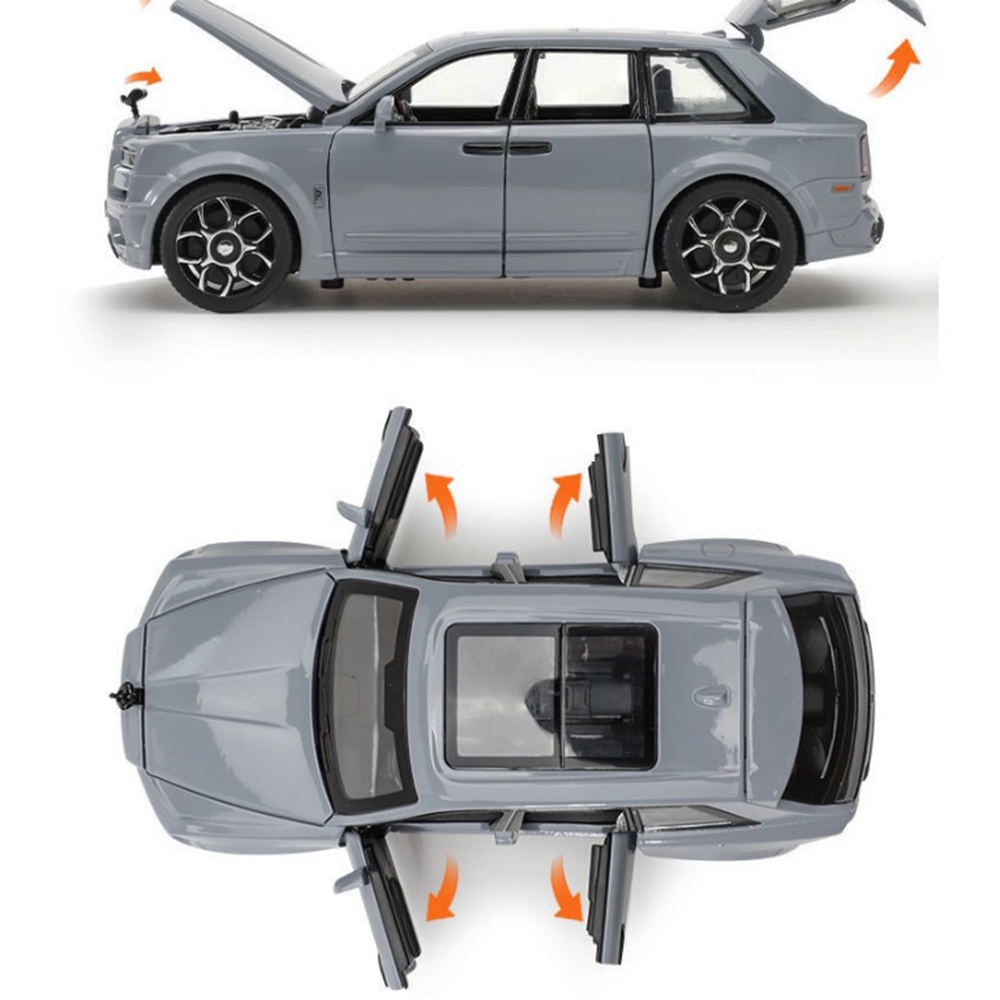 Xe mô hình bằng sắt Rolls Royce Cullinan TẶNG BIỂN SỐ tỉ lệ 1:32 kèm đế hãng Urban