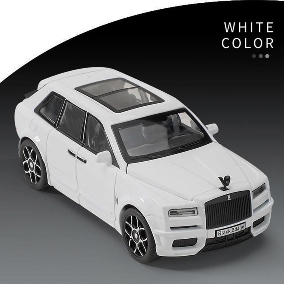 Xe mô hình bằng sắt Rolls Royce Cullinan TẶNG BIỂN SỐ tỉ lệ 1:32 kèm đế hãng Urban