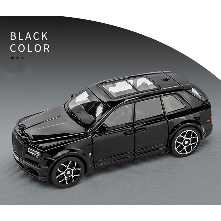 Xe mô hình bằng sắt Rolls Royce Cullinan TẶNG BIỂN SỐ tỉ lệ 1:32 kèm đế hãng Urban