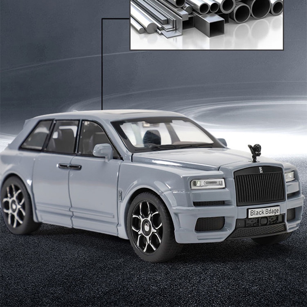 Xe mô hình bằng sắt Rolls Royce Cullinan TẶNG BIỂN SỐ tỉ lệ 1:32 kèm đế hãng Urban