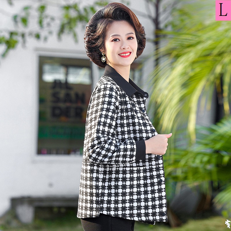 Áo Khoác Gió Tay Dài Phong Cách Mới 2023 Cho Phụ Nữ Trung Niên 50 Tuổi