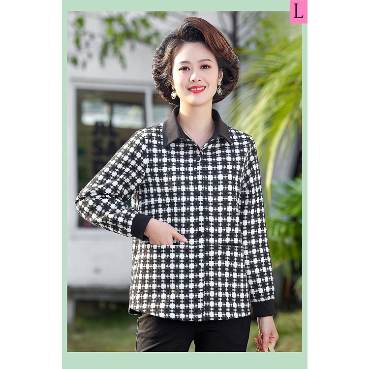 Áo Khoác Gió Tay Dài Phong Cách Mới 2023 Cho Phụ Nữ Trung Niên 50 Tuổi