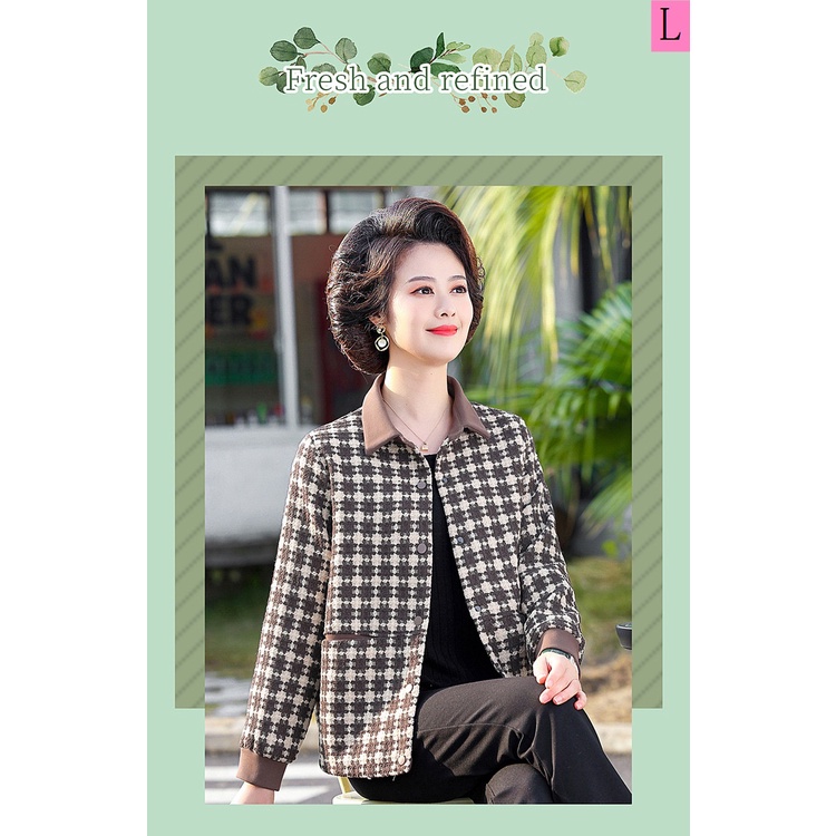 Áo Khoác Gió Tay Dài Phong Cách Mới 2023 Cho Phụ Nữ Trung Niên 50 Tuổi