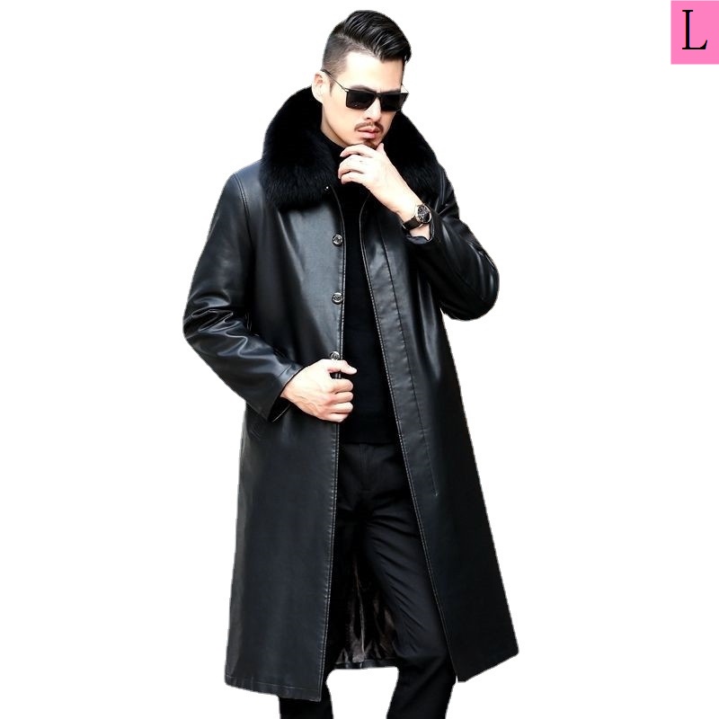 Áo Khoác Gió Dáng Dài Lót Lông Cừu Dày Dặn Thời Trang Thu Đông Cao Cấp Dành Cho Nam Trung Niên