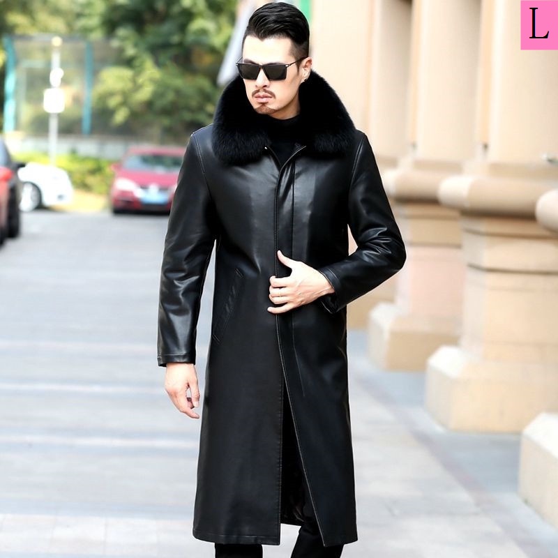 Áo Khoác Gió Dáng Dài Lót Lông Cừu Dày Dặn Thời Trang Thu Đông Cao Cấp Dành Cho Nam Trung Niên