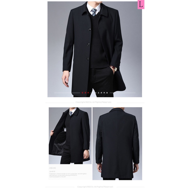 Áo Khoác Nam Chống Gió Phong Cách Doanh Nhân Thời Trang