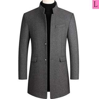 Áo Khoác Len Dày Dặn Chống Gió Thời Trang Thu Đông 2023 Dành Cho Nam Giới Độ Tuổi Trung Niên