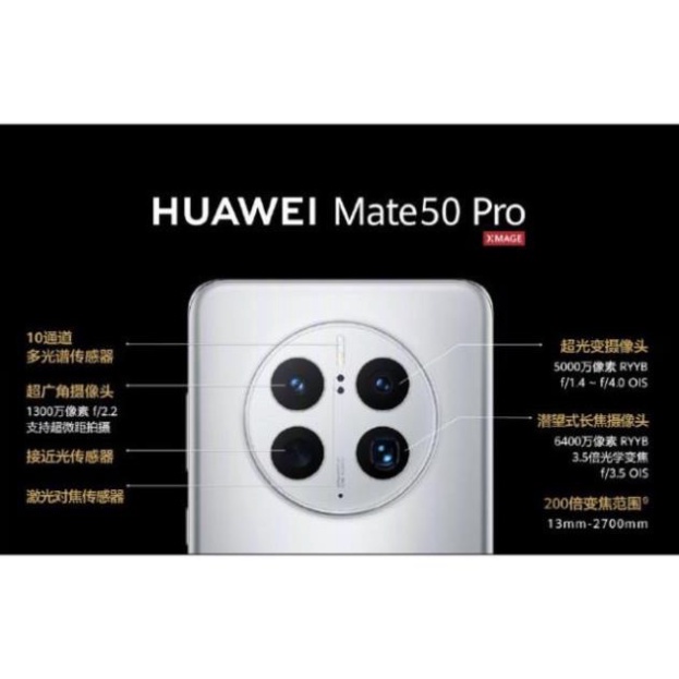 Điện thoại Huawei Mate 50 Pro Pin 4700mAh hàng nhập khẩu fullbox nguyên seal bảo hành 12 tháng