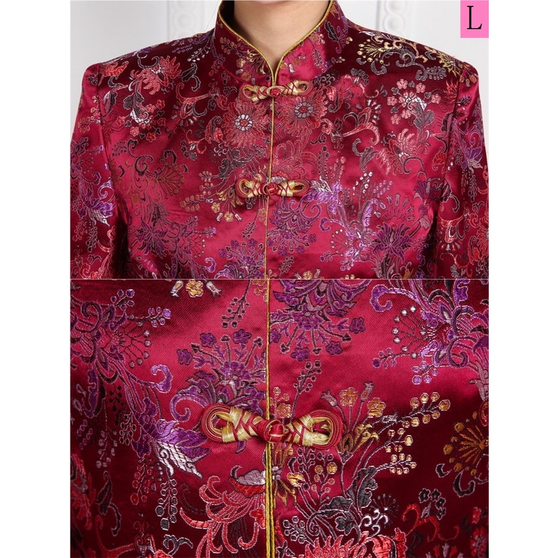 Hàng Mới Về Áo Khoác cotton Phong Cách Trung Hoa Thời Trang Thu Đông Cho Phụ Nữ Trung Niên