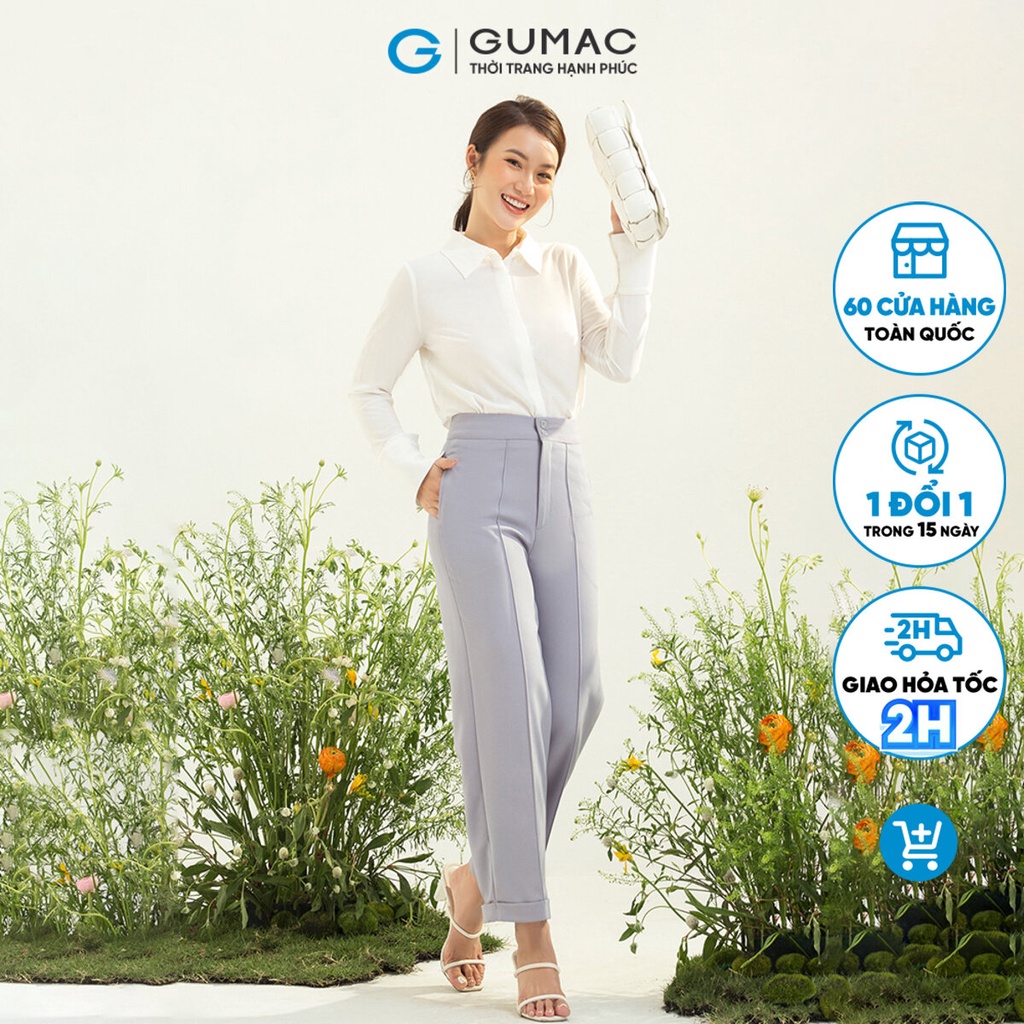 Quần tây nữ ống đứng thời trang GUMAC QC03040