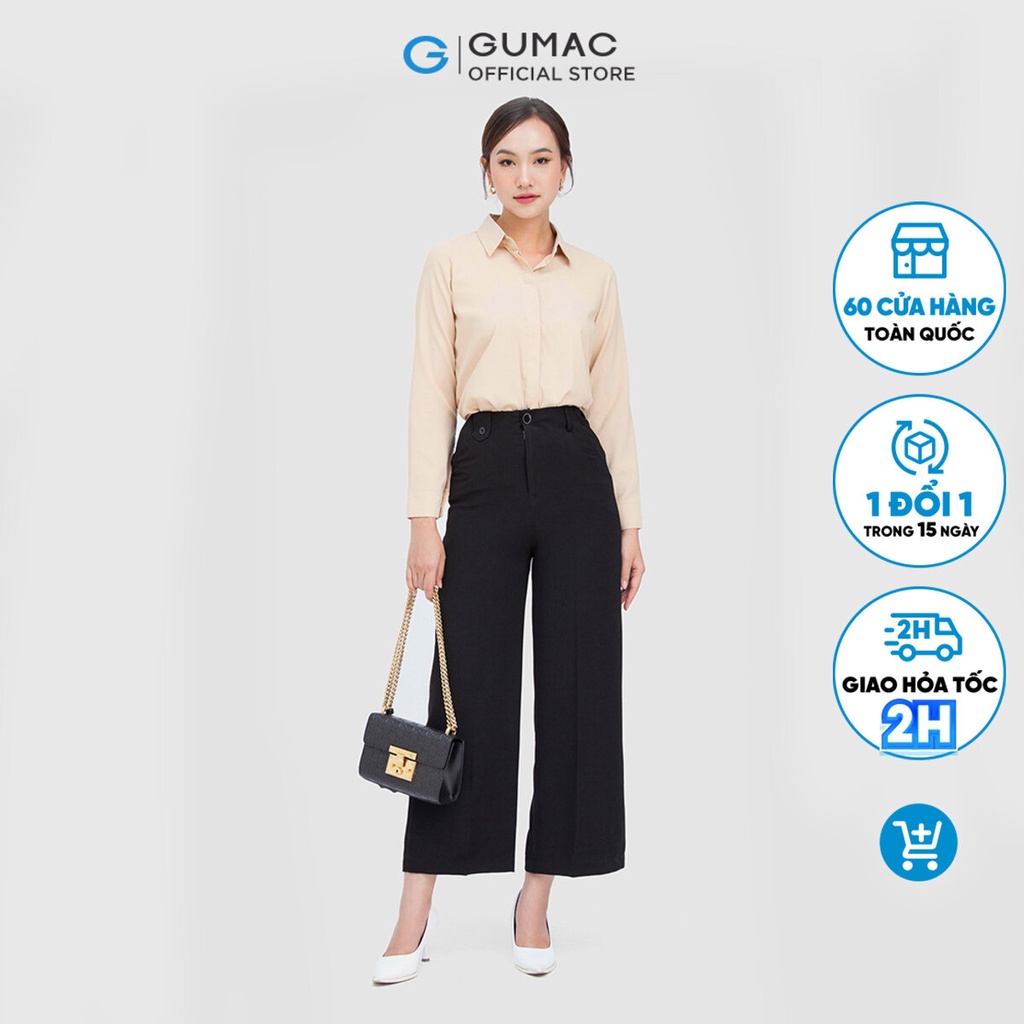 Quần tây ống suông rộng QC06068 thời trang GUMAC