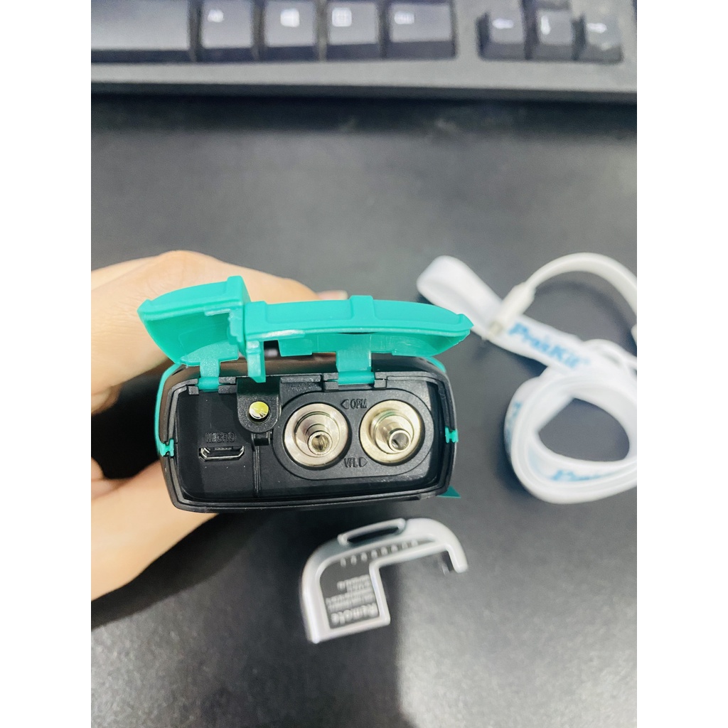 Máy đo công suất quang Pro'sKit MT-7615 4in1 đo OPM + VFL15km + LED + Test mạng