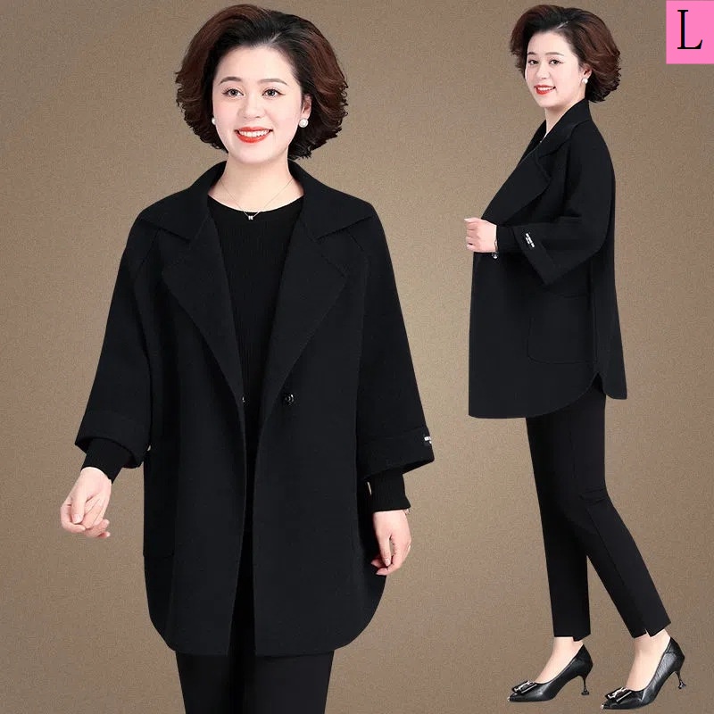 Áo Khoác Len Thời Trang Mùa Thu Mới 2023 Cho Phụ Nữ Trung Niên