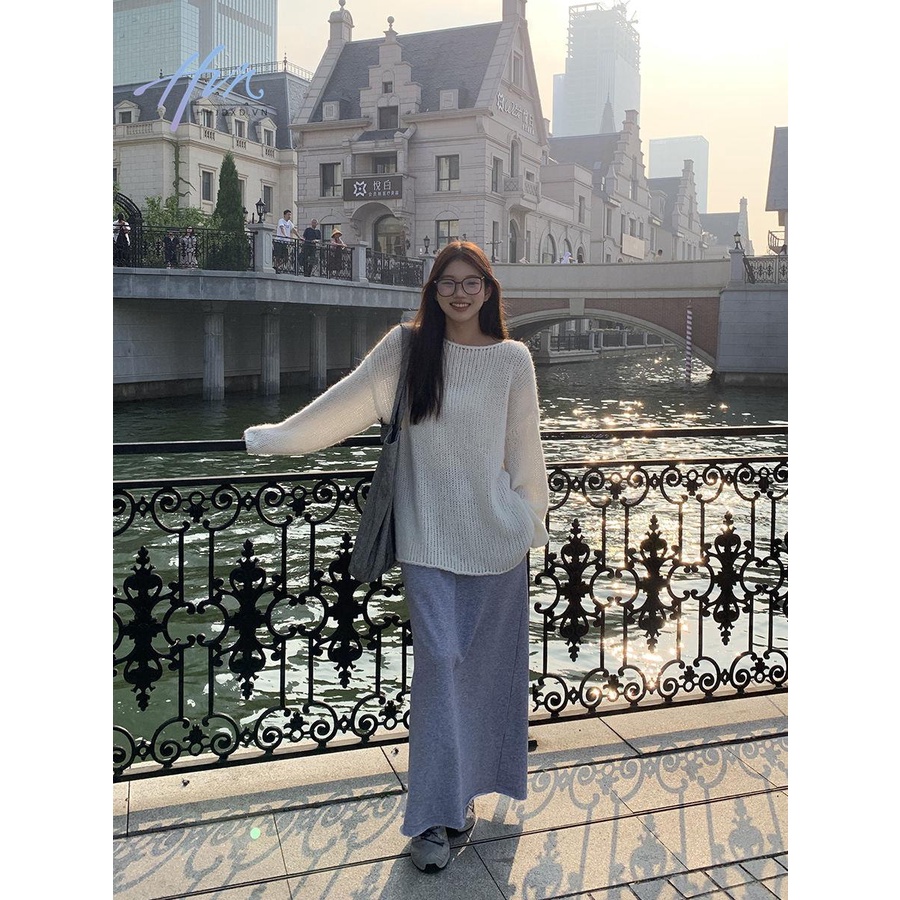 Áo sweater Dáng Rộng Phong Cách Hàn Quốc Thời Trang Thu Đông 2023 Mới