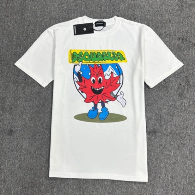 Áo Thun Nam DSQ 0 Hình In Nhiệt Cao Vải Cotton Co Dãn 4 Chiều Phù Hợp Cho Nam