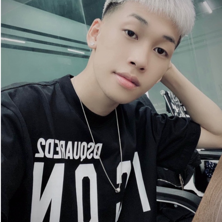 Áo Thun Nam DSQ Icon Chữ Ngang, Hai Màu Đen Trắng, Thời Trang Nam, Chất Liệu Cotton