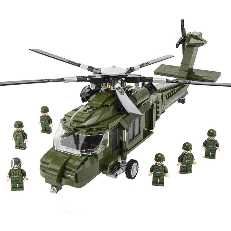 So Với lego black hawk armed helicopter v-22 Bộ Lắp Ráp Tàu Thuyền Hình Bầu Dục