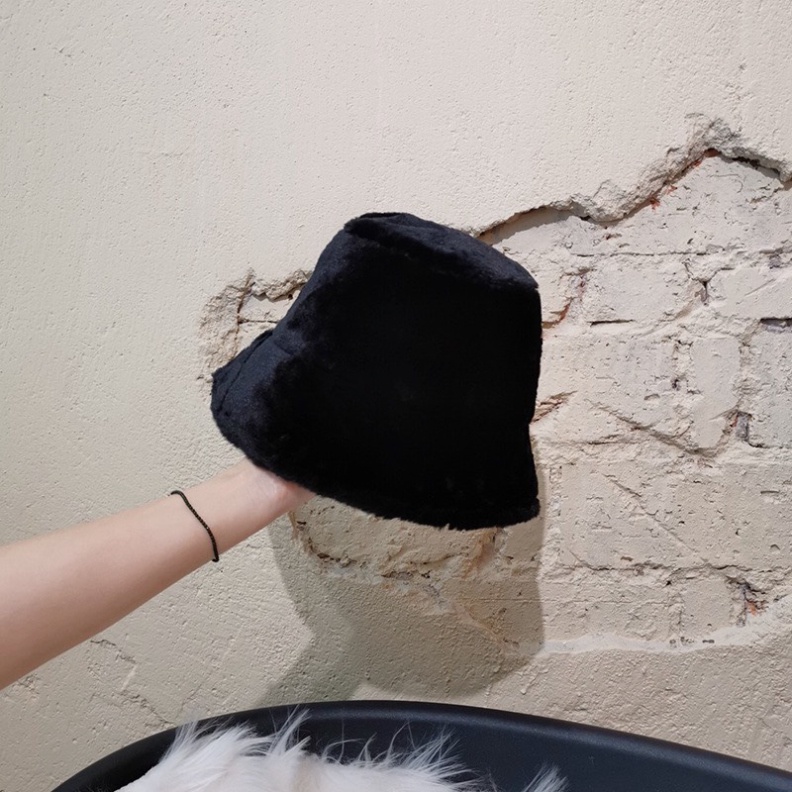 Mũ BUKET Lông Thỏ TRƠN -  Nón TAI BÈO Dày Dặn Ấm Áp Mùa Đông Hoạ Tiết Cho Nữ